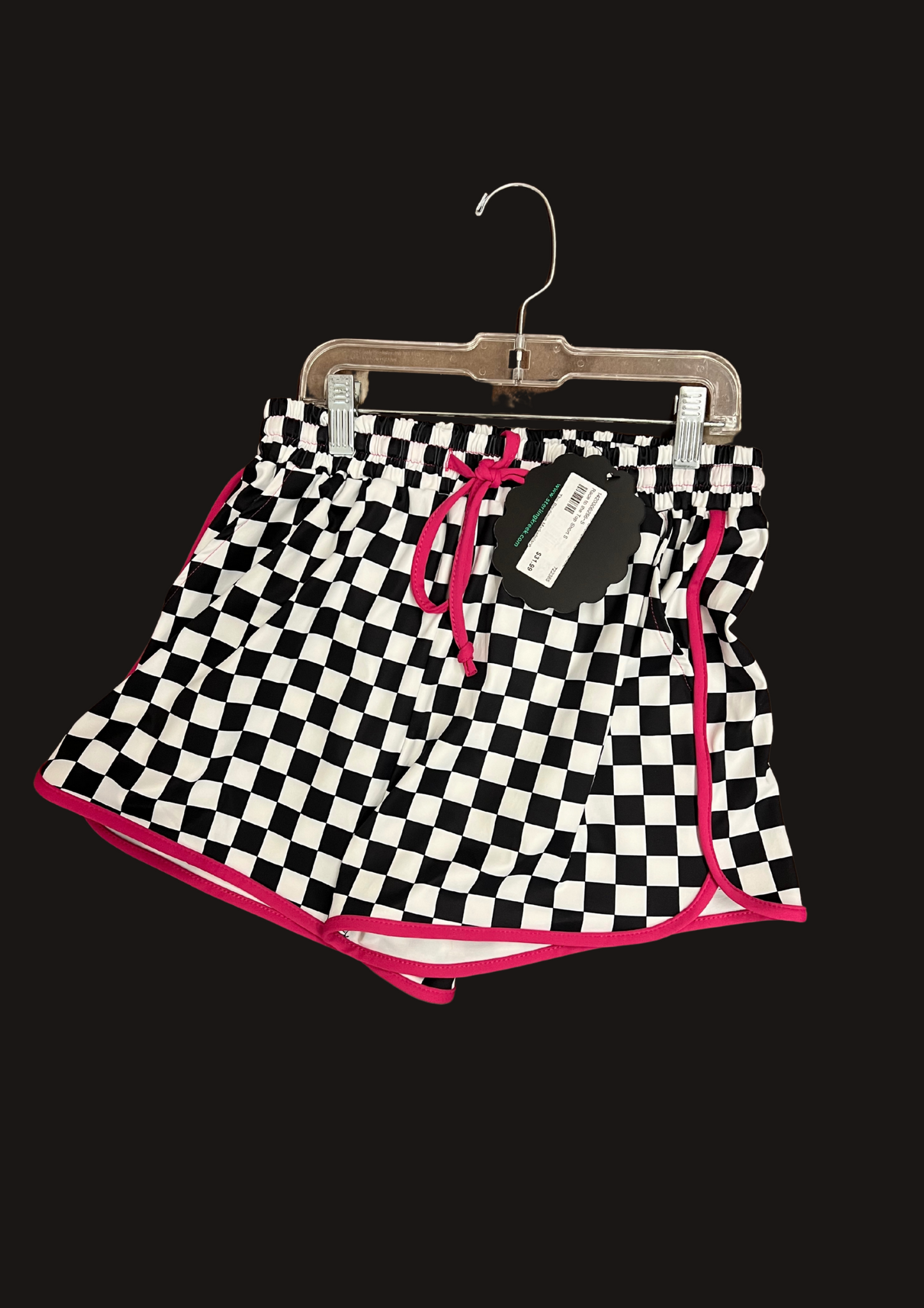 Pink Checkered Shorts