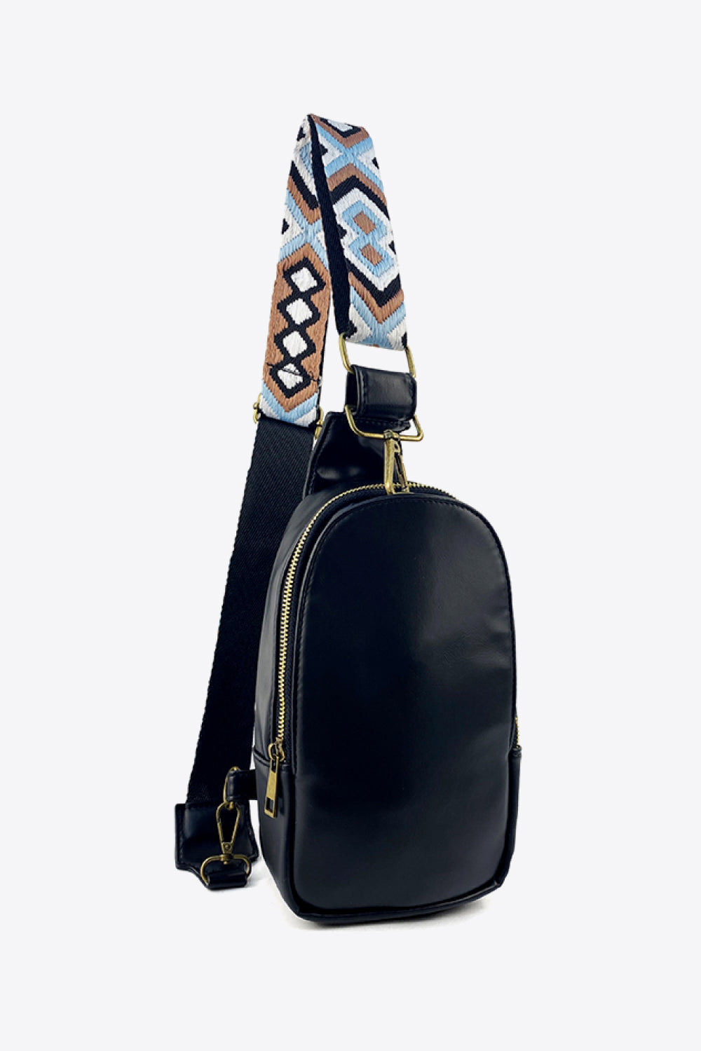 Adjustable Strap Leather Sling Bag