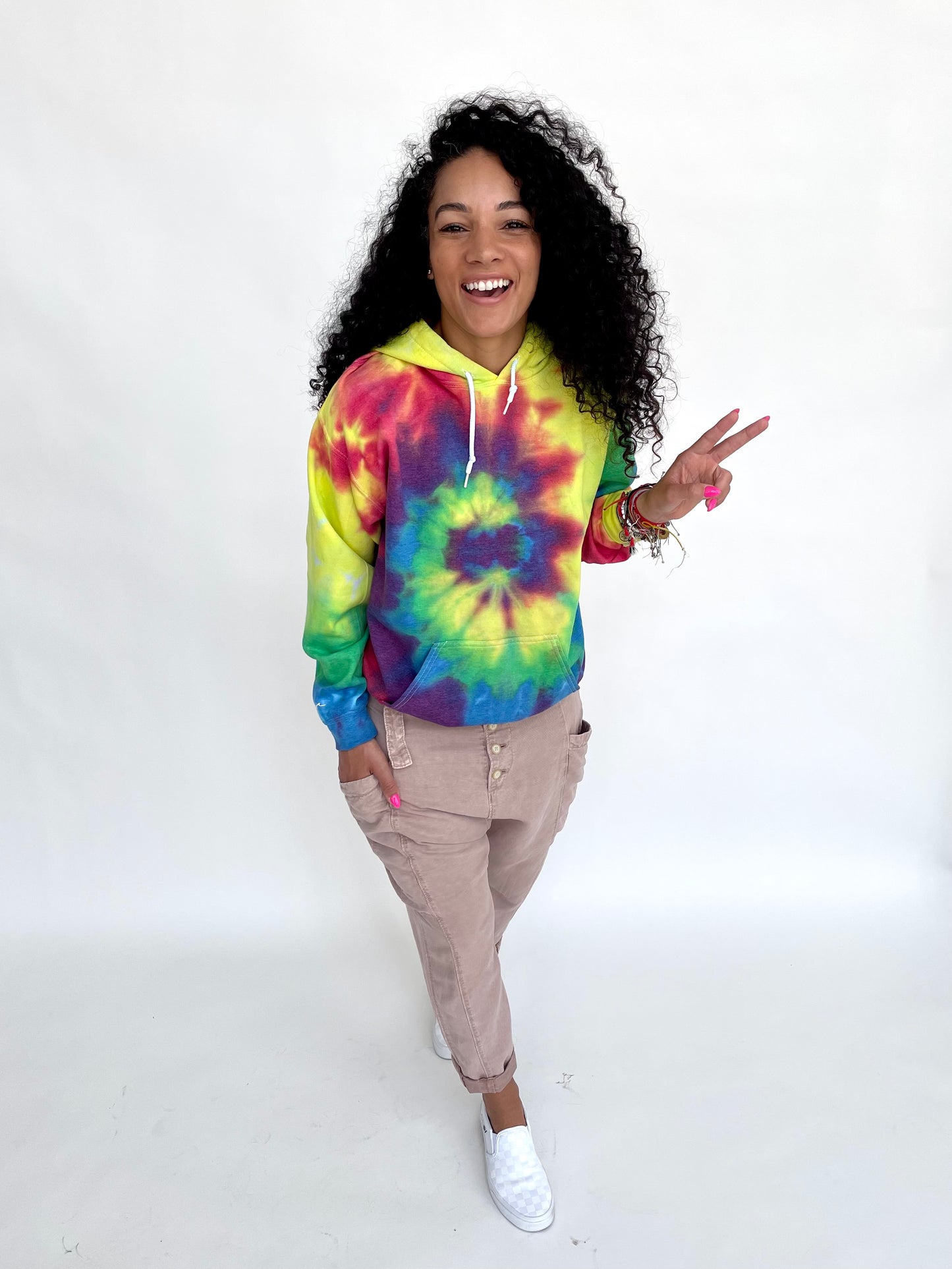 I AM ENOUGH TIE DYE HOODIE