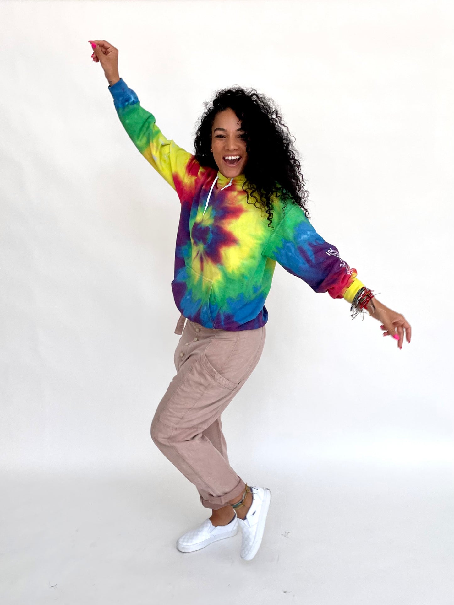 I AM ENOUGH TIE DYE HOODIE (extended sizes)