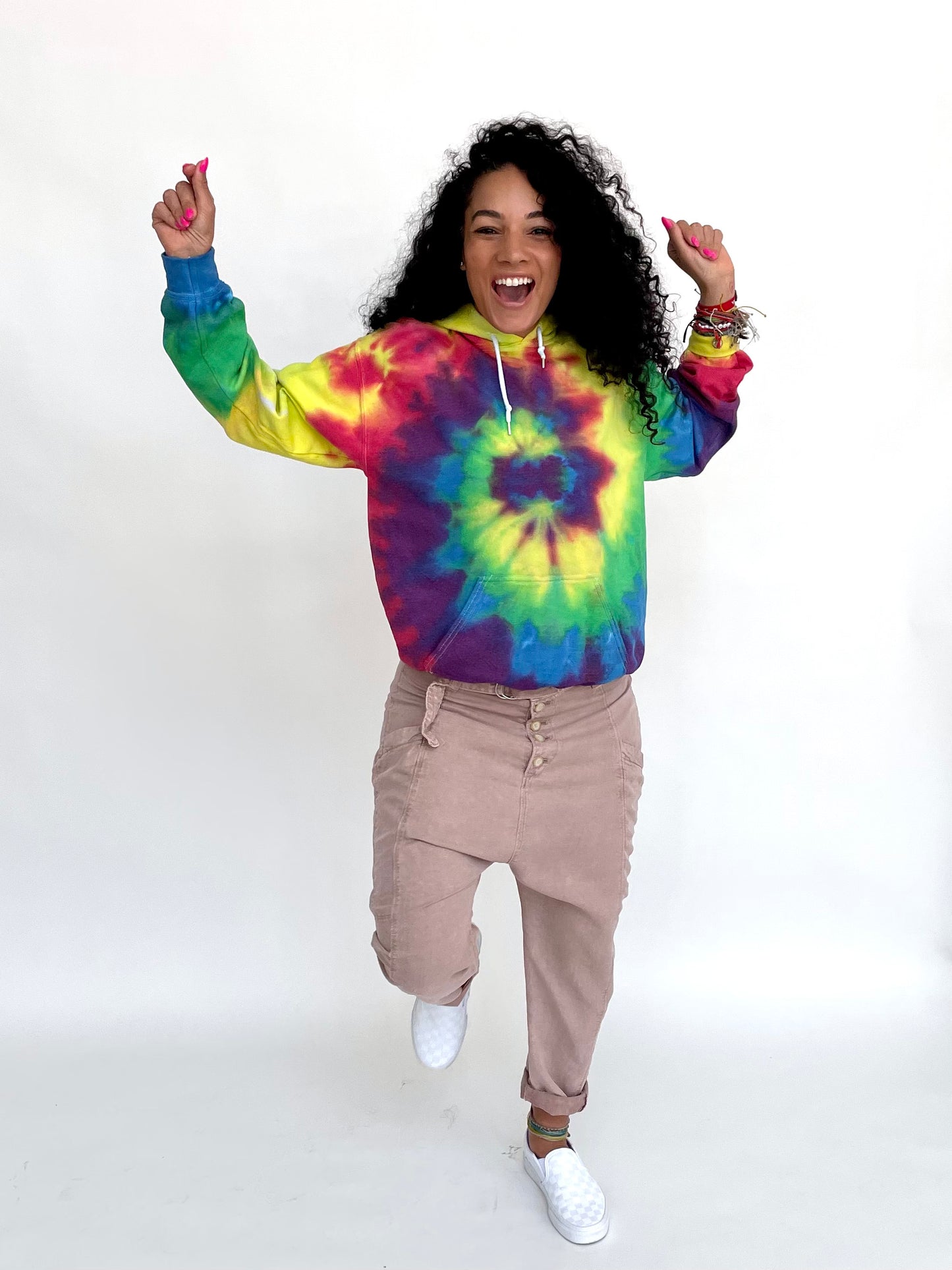 I AM ENOUGH TIE DYE HOODIE (extended sizes)